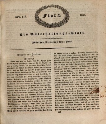 Flora (Baierische National-Zeitung) Dienstag 8. Juni 1830