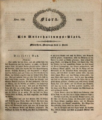 Flora (Baierische National-Zeitung) Montag 14. Juni 1830