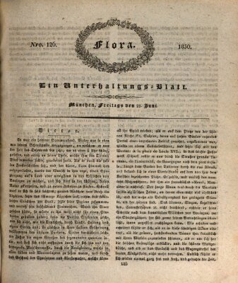 Flora (Baierische National-Zeitung) Freitag 25. Juni 1830