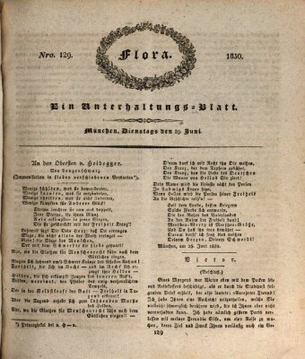 Flora (Baierische National-Zeitung) Dienstag 29. Juni 1830