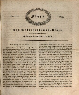 Flora (Baierische National-Zeitung) Sonntag 4. Juli 1830