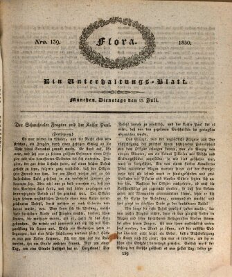 Flora (Baierische National-Zeitung) Dienstag 13. Juli 1830