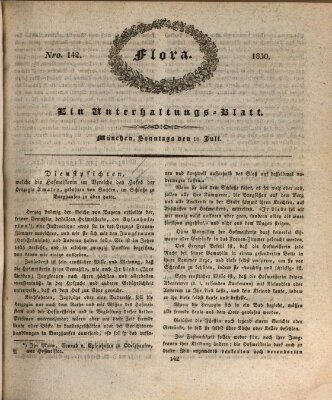 Flora (Baierische National-Zeitung) Sonntag 18. Juli 1830