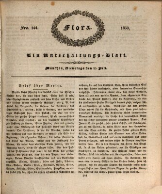 Flora (Baierische National-Zeitung) Dienstag 20. Juli 1830