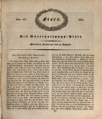 Flora (Baierische National-Zeitung) Sonntag 22. August 1830