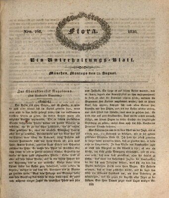 Flora (Baierische National-Zeitung) Montag 23. August 1830