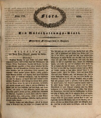 Flora (Baierische National-Zeitung) Freitag 27. August 1830