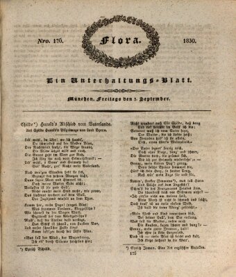 Flora (Baierische National-Zeitung) Freitag 3. September 1830
