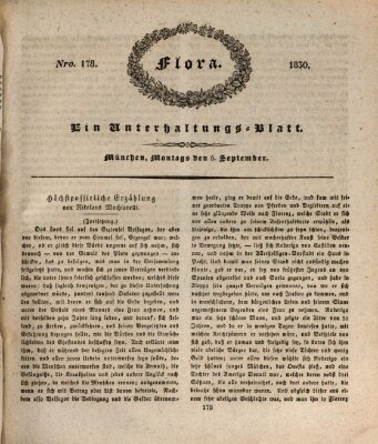 Flora (Baierische National-Zeitung) Montag 6. September 1830