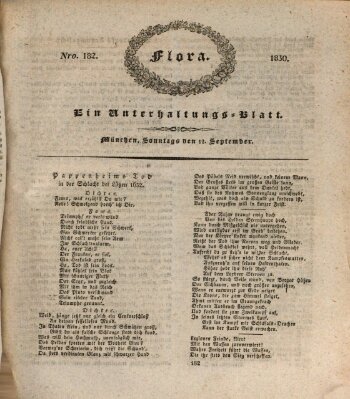 Flora (Baierische National-Zeitung) Sonntag 12. September 1830