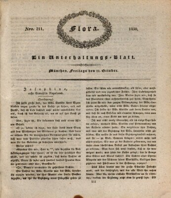 Flora (Baierische National-Zeitung) Freitag 22. Oktober 1830