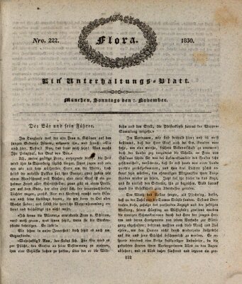 Flora (Baierische National-Zeitung) Sonntag 7. November 1830