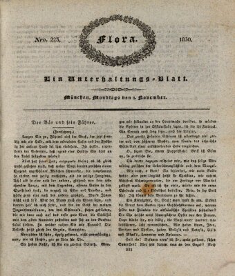 Flora (Baierische National-Zeitung) Montag 8. November 1830