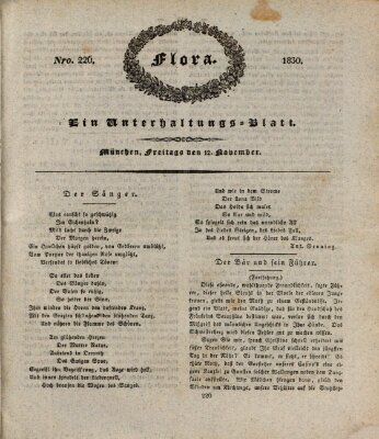 Flora (Baierische National-Zeitung) Freitag 12. November 1830