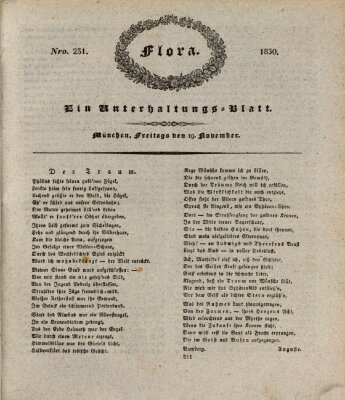 Flora (Baierische National-Zeitung) Freitag 19. November 1830