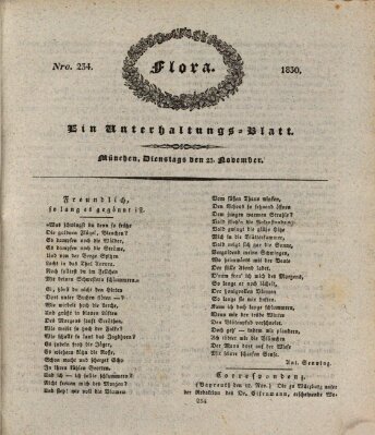 Flora (Baierische National-Zeitung) Dienstag 23. November 1830