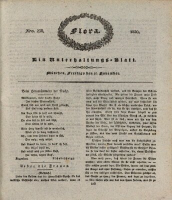 Flora (Baierische National-Zeitung) Freitag 26. November 1830