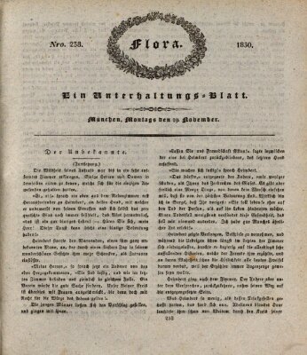 Flora (Baierische National-Zeitung) Montag 29. November 1830