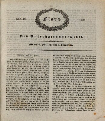 Flora (Baierische National-Zeitung) Freitag 3. Dezember 1830