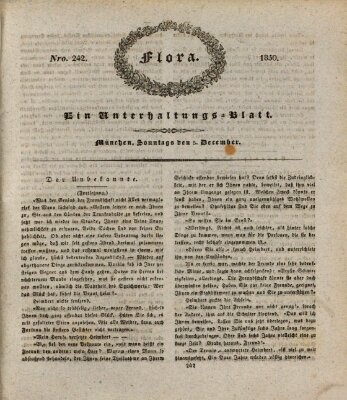 Flora (Baierische National-Zeitung) Sonntag 5. Dezember 1830