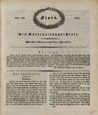 Flora (Baierische National-Zeitung) Donnerstag 9. Dezember 1830