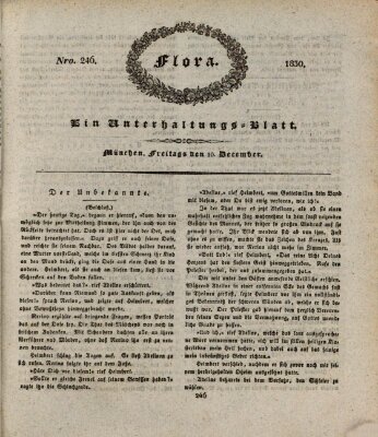 Flora (Baierische National-Zeitung) Freitag 10. Dezember 1830