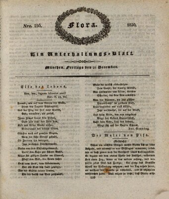 Flora (Baierische National-Zeitung) Freitag 24. Dezember 1830