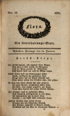 Flora (Baierische National-Zeitung) Freitag 14. Januar 1831