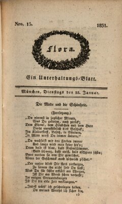 Flora (Baierische National-Zeitung) Dienstag 18. Januar 1831