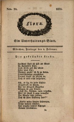 Flora (Baierische National-Zeitung) Freitag 4. Februar 1831