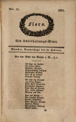 Flora (Baierische National-Zeitung) Donnerstag 10. Februar 1831