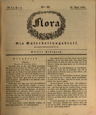 Flora (Baierische National-Zeitung) Donnerstag 21. April 1831