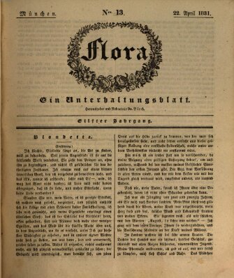 Flora (Baierische National-Zeitung) Freitag 22. April 1831