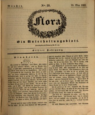 Flora (Baierische National-Zeitung) Freitag 13. Mai 1831