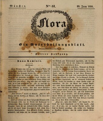 Flora (Baierische National-Zeitung) Dienstag 28. Juni 1831