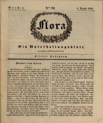 Flora (Baierische National-Zeitung) Donnerstag 4. August 1831