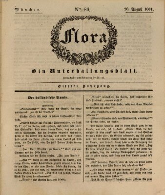 Flora (Baierische National-Zeitung) Sonntag 28. August 1831