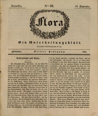 Flora (Baierische National-Zeitung) Donnerstag 15. September 1831