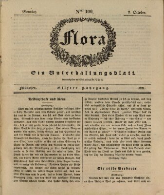 Flora (Baierische National-Zeitung) Sonntag 2. Oktober 1831