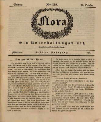 Flora (Baierische National-Zeitung) Sonntag 23. Oktober 1831