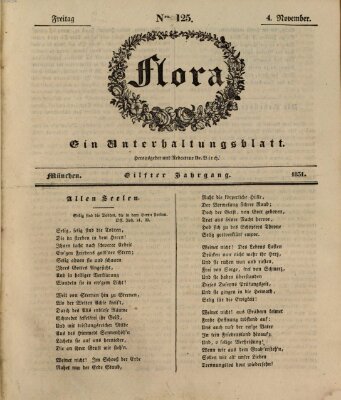 Flora (Baierische National-Zeitung) Freitag 4. November 1831