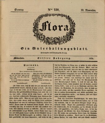 Flora (Baierische National-Zeitung) Sonntag 13. November 1831