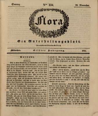 Flora (Baierische National-Zeitung) Sonntag 20. November 1831