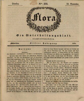 Flora (Baierische National-Zeitung) Dienstag 22. November 1831