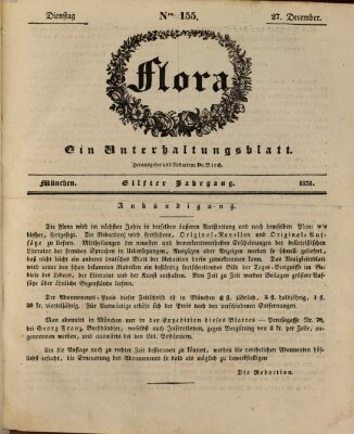 Flora (Baierische National-Zeitung) Dienstag 27. Dezember 1831