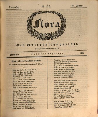 Flora (Baierische National-Zeitung) Donnerstag 26. Januar 1832