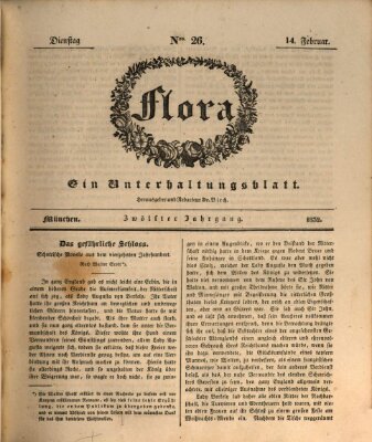 Flora (Baierische National-Zeitung) Dienstag 14. Februar 1832