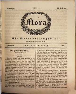 Flora (Baierische National-Zeitung) Donnerstag 23. Februar 1832