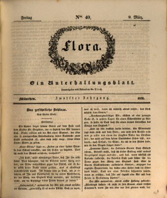 Flora (Baierische National-Zeitung) Freitag 9. März 1832