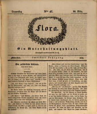 Flora (Baierische National-Zeitung) Donnerstag 22. März 1832